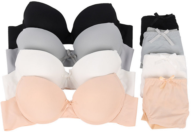 또온나 볼륨브라 누디팬티 8종세트 왕뽕패드 몰드브라 티안나는 노라인 누디 편한 속옷세트