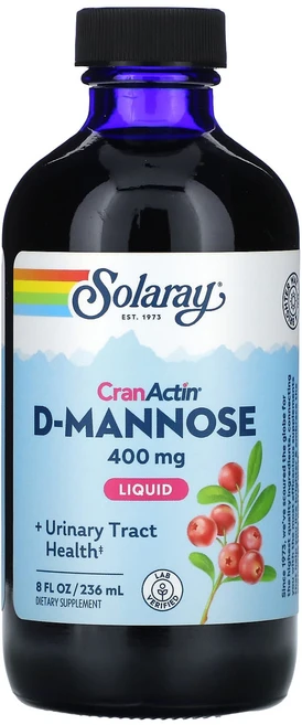 Solaray 리퀴드 D-만노스 위드 크랜액틴 8 fl oz (236 ml), Solaray리퀴드D만노스위드크랜액틴8floz236ml, 1개, 236ml - 쿠팡