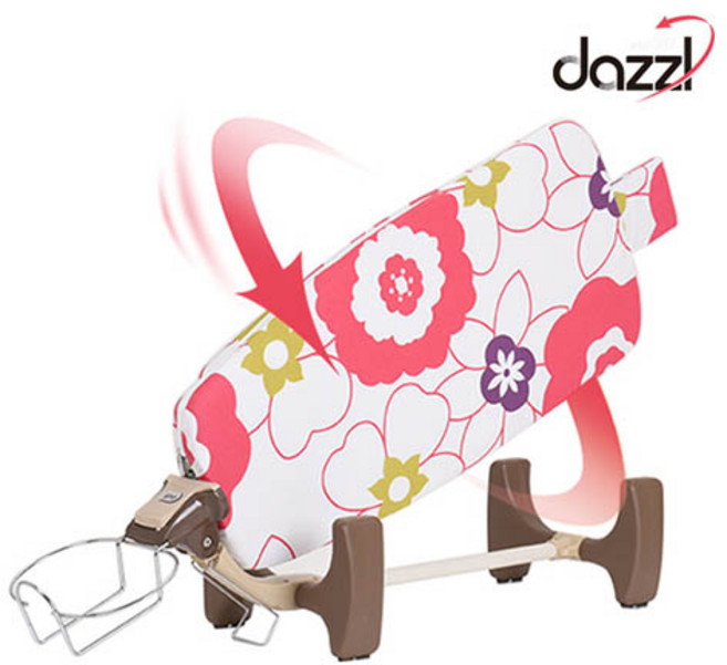 다즐 양면사용 360도회전 좌식 스탠드형 다리미판, 그레이플라워