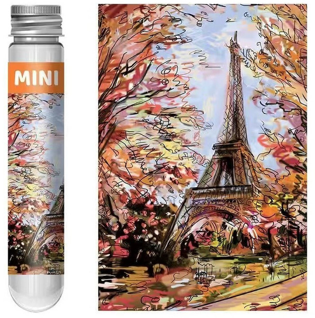妙物優選 150片 Mini試管拼圖, 巴黎鐵塔, 1個