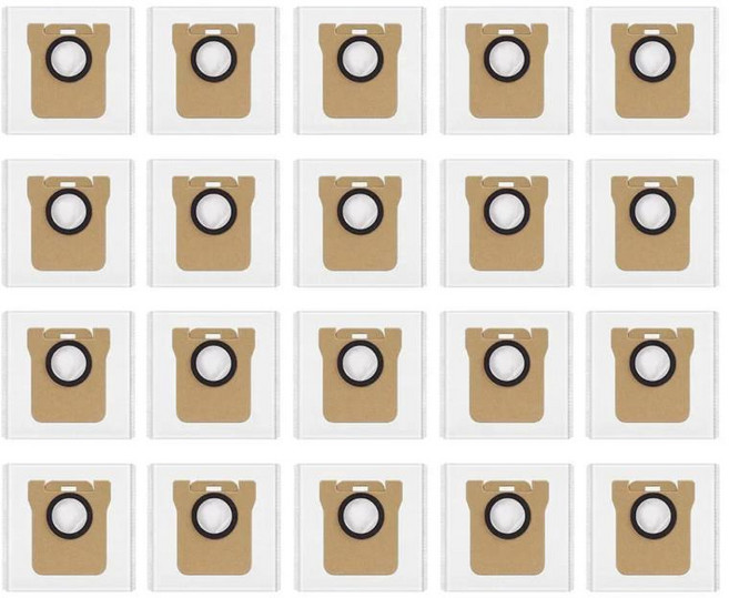 샤오미 5 프로OV21CNX10 플러스X20 플러스M30 프로M30S 로봇 진공 청소기 액세서리 부품용 일회용 먼지 봉투 걸레 천, 색상: 20. 20pc Dust Bag