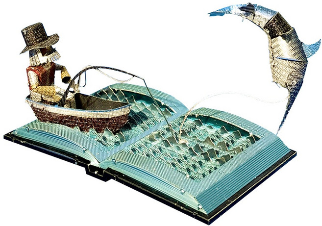 [알꿀밤-메탈퍼즐-ETC] 북아트 노인과 바다-컬러, 1개