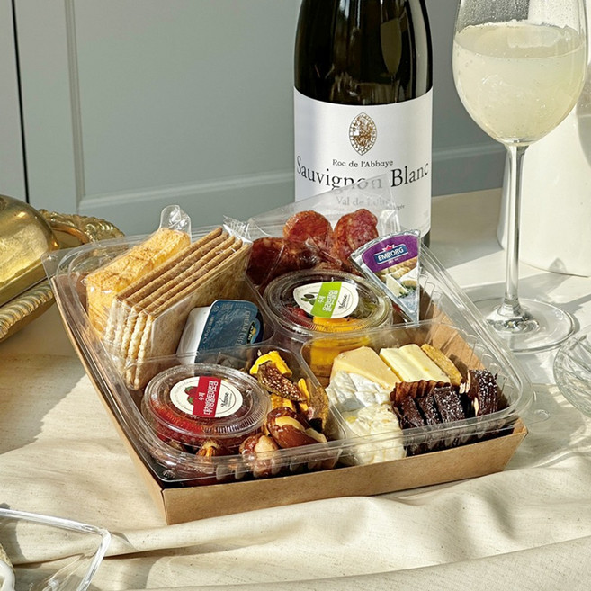 아뮤즈 데일리 치즈 플래터 3-4인용 실속형 플래터 와인안주 위스키 집들이 파티 캠핑 여행 피크닉, 1개