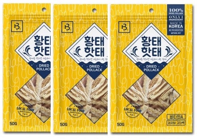 와와펫 브리더랩 황태핫태150g, 3개