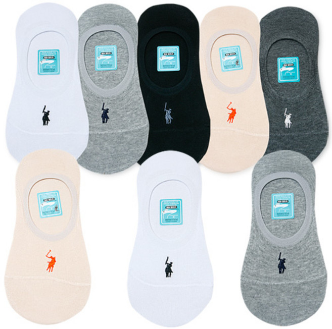 양말쟁이 폴로나이즈 페이크삭스 덧신5켤레 세트