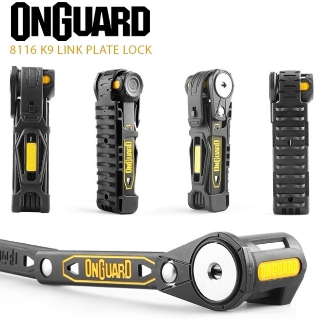 온가드락 8116 K9 자전거 4관절락 자전거 자물쇠, 1개