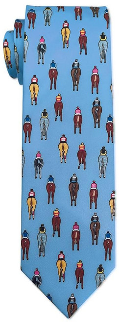 경마 타이 남성 켄터키 더비 말 넥타이 동물 남성용 3.27인치(8.3CM)