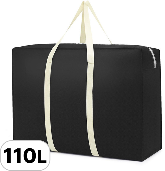 로멀리 대용량 이불 이사가방, 1개, 블랙