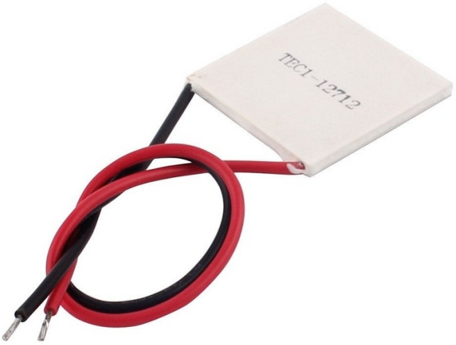TEC1-12712 반도체 냉각 소자 - 40x40x3.2mm - DC 12V 12A 고출력 펠티어 냉각판 열전소자, 1개