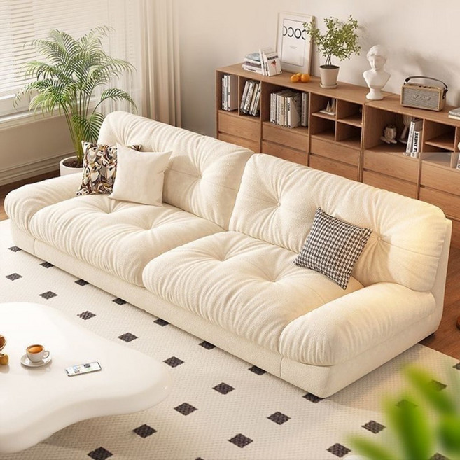 쩐쿠 심플 고급 푹신 편한 소파 KG007, 화이트