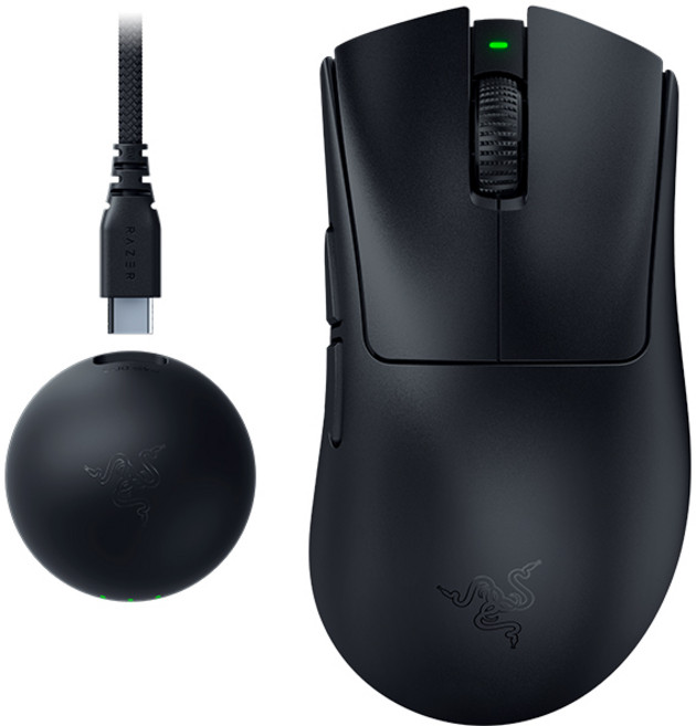 레이저코리아 데스에더 V4 프로 블랙 무선 게이밍 마우스 8K 동글 Razer DeathAdder V4 Pro Black