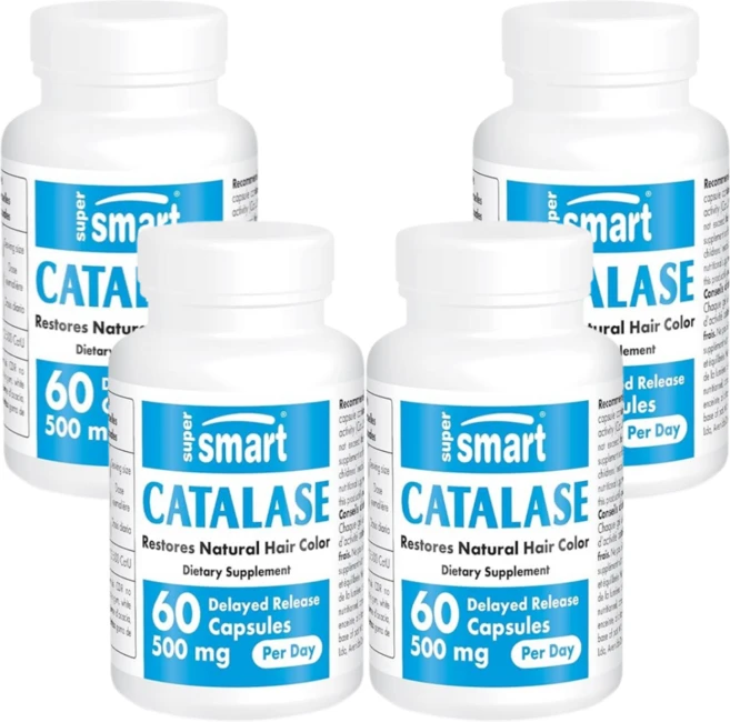 Supersmart 카탈라아제 12 500 CatU 500mg Catalase 60캡슐 4개, 60정 - 쿠팡