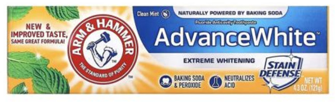 ARM & HAMMER 어드밴스 화이트 베이킹 소다 과산화물 치약 익스트림 화이트닝 4.3온스