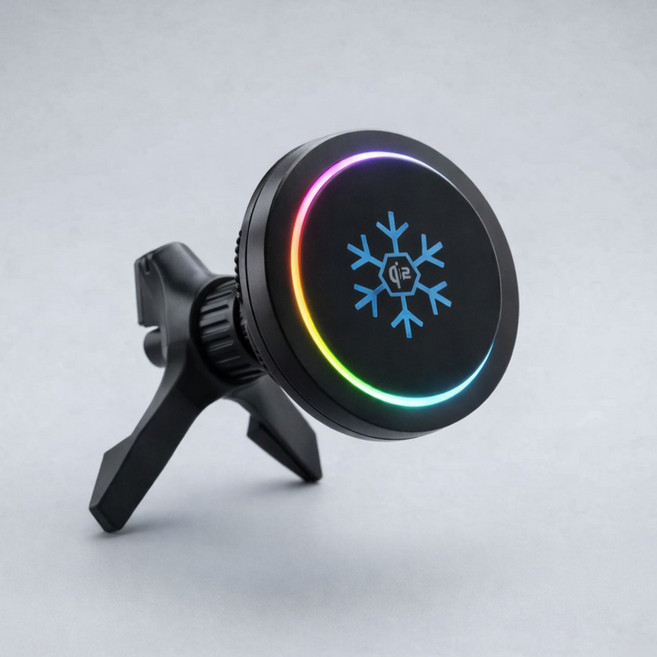 벤타론 Qi2 15W 냉각 쿨링 맥세이프 차량용 무선충전기 스페셜 에디션, 블랙