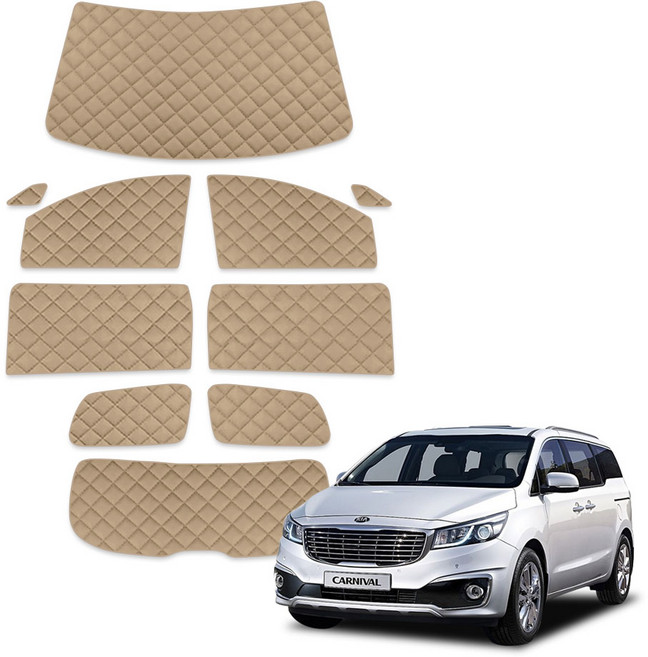 루젠 올뉴카니발 차박커튼 캠핑 암막 햇빛가리개, 올리브브라운, 1세트