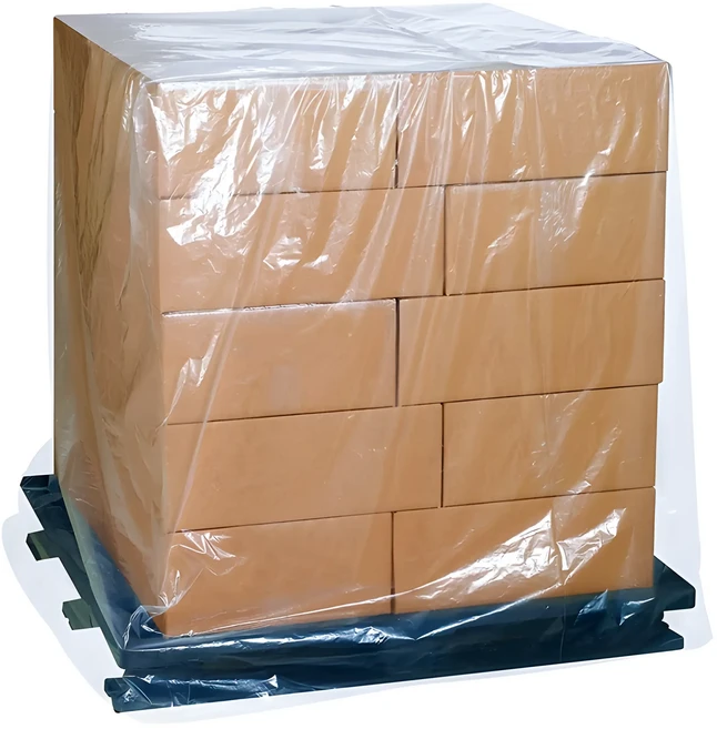 비닐의정석 파렛트비닐 덮개 방수커버 탑시트 대형 포장용 비닐, 25개, 투명 120*120*140