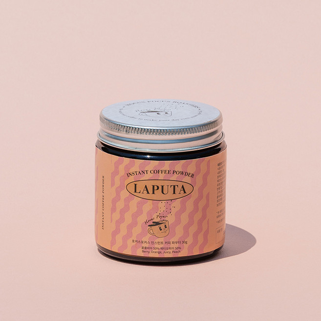 호커스포커스 H.P.R. 라퓨타 블렌드 인스턴트 파우더커피 병 30g, 단품, 1개