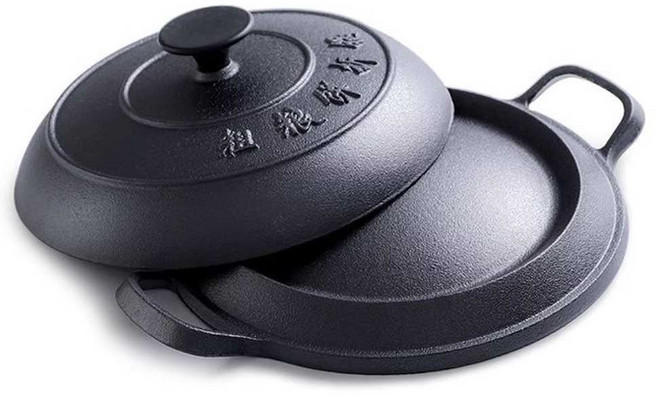 누룽지 만드는 솥 오목팬 생선팬 전병 파전 단일냄비 가마솥 14cm 대마끈 돌솥, 1개, 21cm