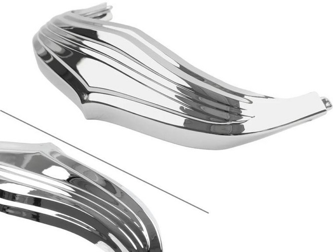 할리 데이비슨 소프테일 디럭스 FLSTN 2012 1개 오토바이 프론트 머드가드 팁 트림 장식 커버 ABS 크롬