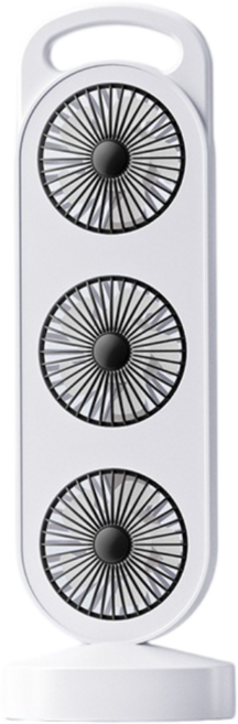 레몬 탁상용선풍기 3헤드 강풍 미니 선풍기 USB 충전 휴대용 책상 선풍기, 블랙, S31