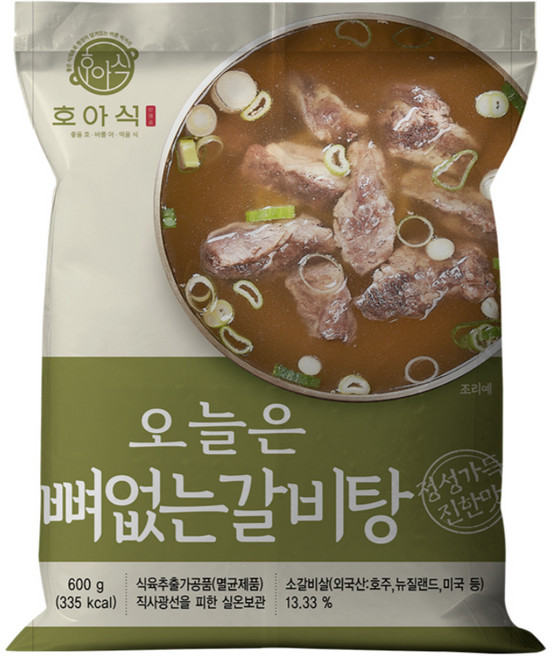 문천식의 가마솥 뼈없는 갈비탕(간편 상온보관), 1개, 600g