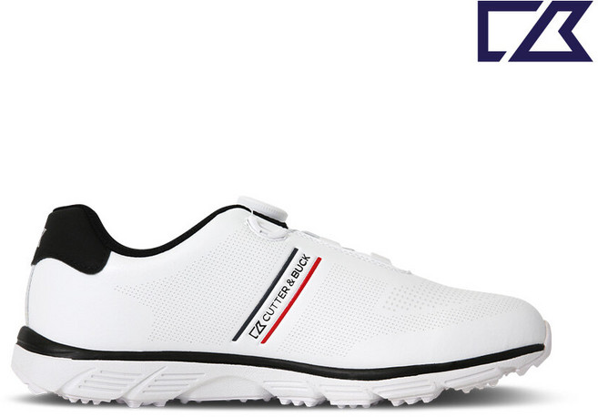 커터앤벅 남성 스파이크리스 골프화 - CBM3AGS388 WH