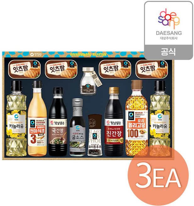 청정원 행복 고급 2호 선물세트, 3세트