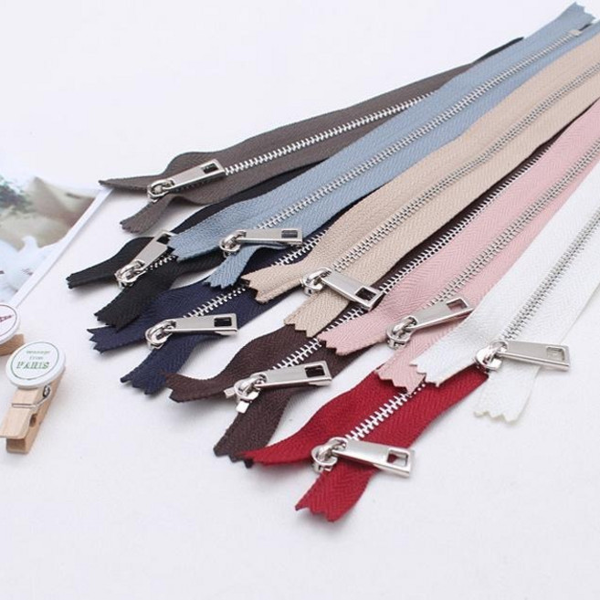 짱패브릭 3호 실버 - 고급메탈지퍼, 05 진그레이/30cm, 1개