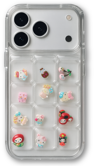 플래시파인즈 포코포코 아이폰 에어범퍼 투명 케이스