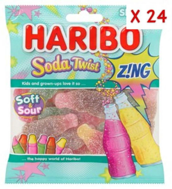 하리보 소다 트위스트 징, 175g, 24개
