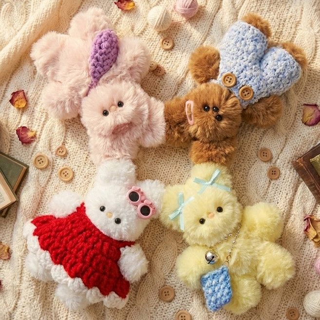 모루리 모루인형 만들기 키트 4종 뜨개 코디 DIY 세트