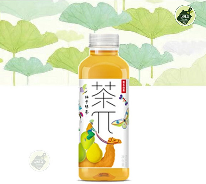 차파이 유자녹차, 500ml, 1개
