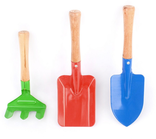 어린이미니삽 플라스틱미니삽 모래놀이 어린이모종삽 키즈모종삽 유아용모종삽 3P 텃밭용미니삽 미니삽세트 주말농장, 1세트