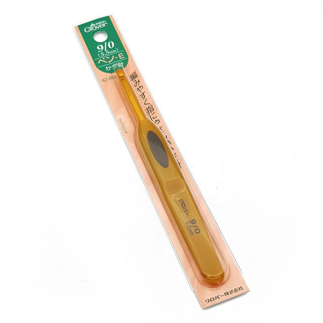 쏘잉스타 크로바 펜-E 모사용 코바늘 뜨개바늘 2호 ~ 10호 (사이즈 옵션선택), 1개