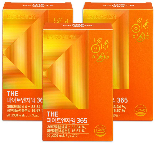 닥터루템 브로멜라인 효소 파인애플 발효 효소 소화효소제 소화효소 가루 브로멜린 식약청인증, 90g, 3개