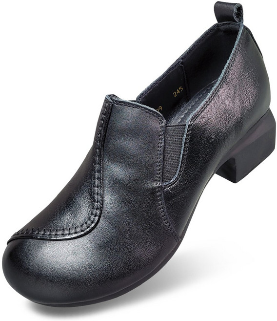 마마슈 여성 구두 천연가죽 5cm 통굽힐 넓은발볼 A53L