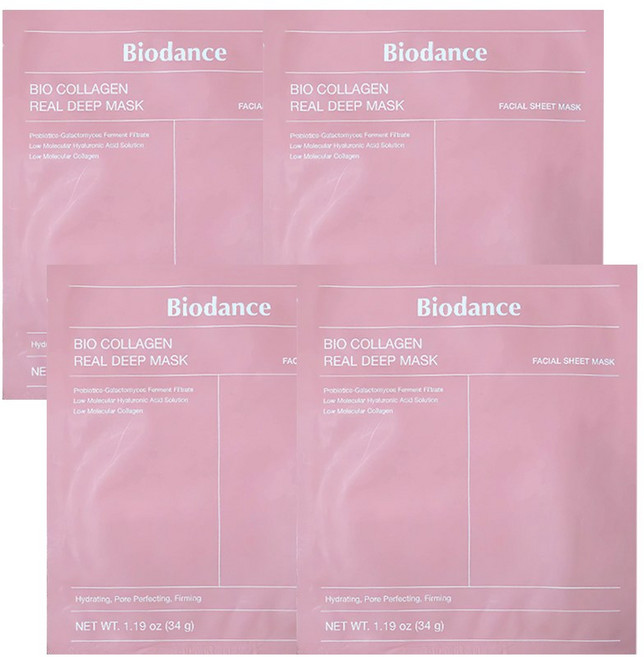 바이오던스 바이오 콜라겐 리얼 딥 마스크, 1개입, 4개
