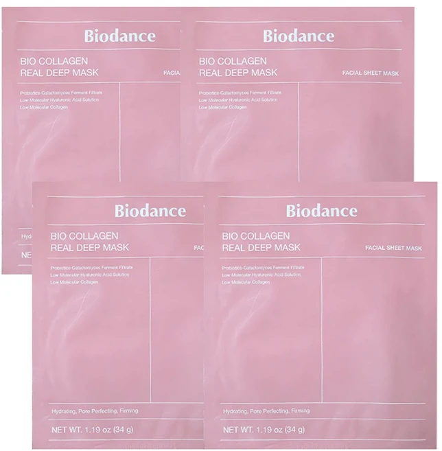 바이오던스 바이오 콜라겐 리얼 딥 마스크, 1개입, 4개 - 쿠팡