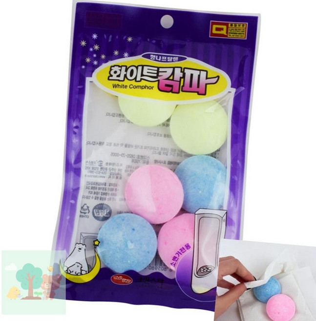 나프탈렌 옷장 장롱 좀약 냄새 제거 방충제, 120g, 1개