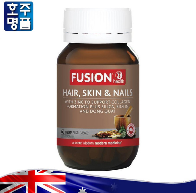 호주산 명품 퓨전 헬스 헤어 스킨 네일 실리카 비오틴 요오드 영양제 60, 1개, 60정