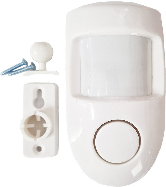 도매짱 무선 적외선 경보기 동작 감지 싸이렌 경보 센서 초소형 침입 방지기, 적외선감지기, 1개