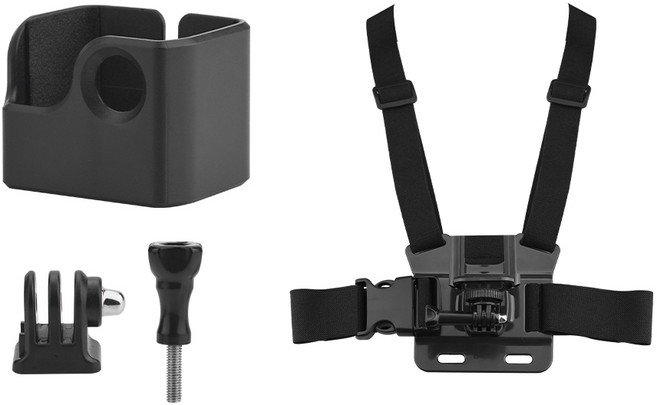 [BRDRC] DJI 오즈모 포켓3 확장 어댑터 / 백팩 배낭 체스트 마운트 거치대 가슴 스트랩 악세사리, 1개, 기본 + 가슴 스트랩