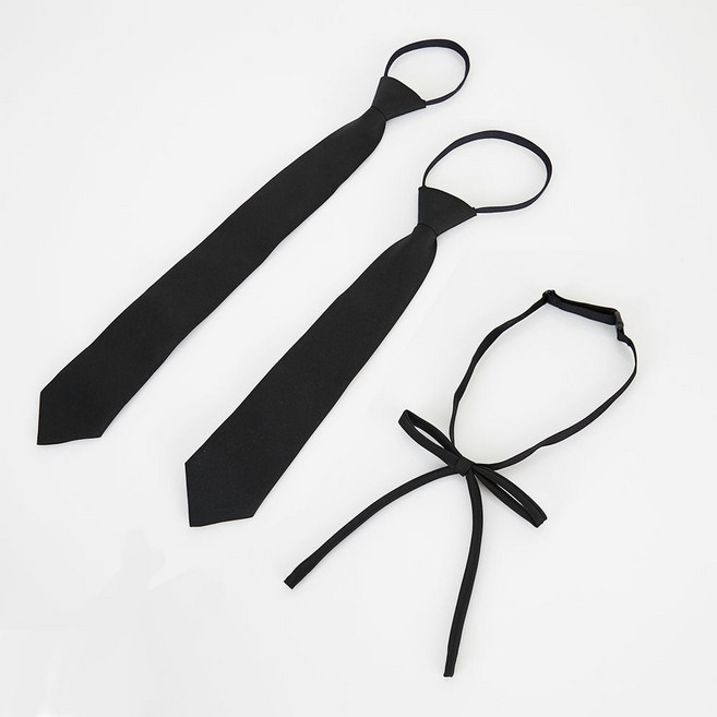 지앤제이 넥타이 시즌15 블랙시리즈 타이 검정넥타이 블랙넥타이 여자넥타이