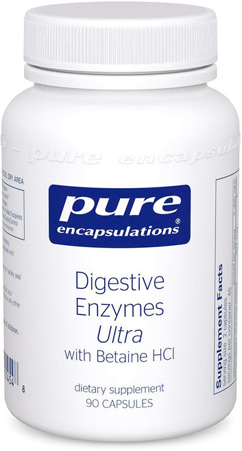 Pure Encapsulations 甜菜鹼鹽酸鹽酵素Ultra膠囊, 90顆, 1罐