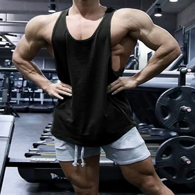 [1+1]뉴잇지 남성 헬스 오버핏 나시