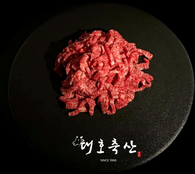 1++ BMS No.9 등급 육회 & 육사시미 마장동 숙성 한우 소고기, 200, 1++ BMS9 등급 육사시미, 200g, 1개