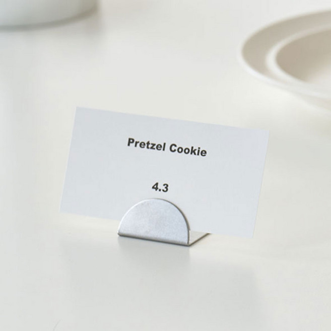 실버 메탈 자석 명함 가격표 카드 스탠드 거치대(5개), 1개