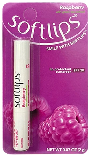[오렌지팜] 멘소래담 소프트립스 라즈베리 립밤 맨소래담, 2g, 1개 - 쿠팡