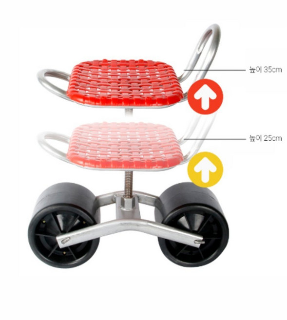 농사용 밭작업용 쪼그리의자 회전디자인 작업방석 고추따는 농업용, 1개