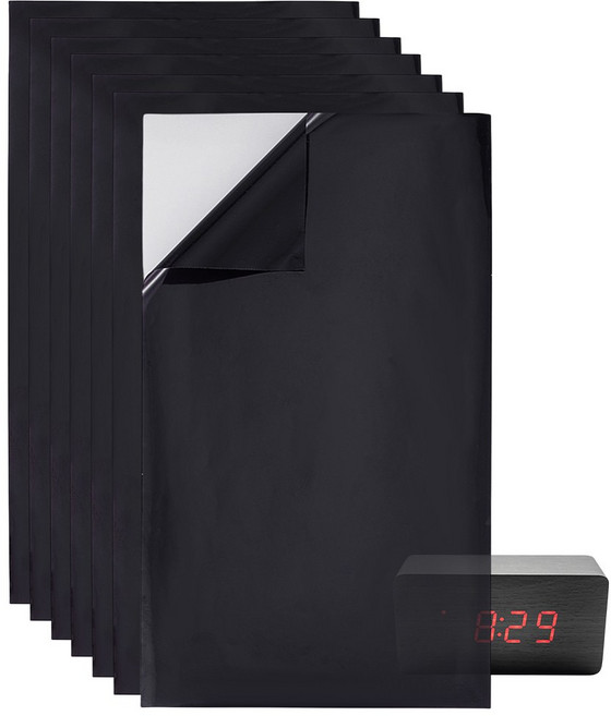 7개 PET LED 빛막이 스티커 LED 불빛차단 암막스티커 블랙 170x100x0.1mm, 검은색